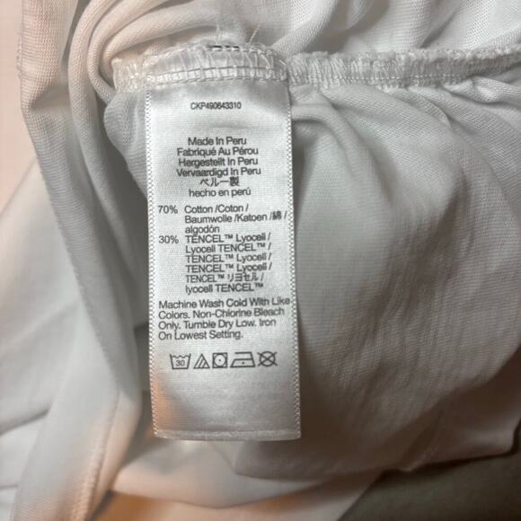 Madewell Side-Cinch Muscle Tee White Cap Sleeve Top Size S NWT - Picture 9 of 9